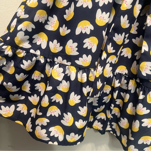 Jade Melody Tam Women Medium Button Up Ruffle Shirt Dress Short Sleeve Waist Tie - Picture 2 of 8